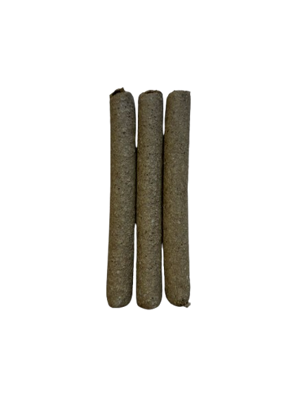 Ostrich infused beef rolls